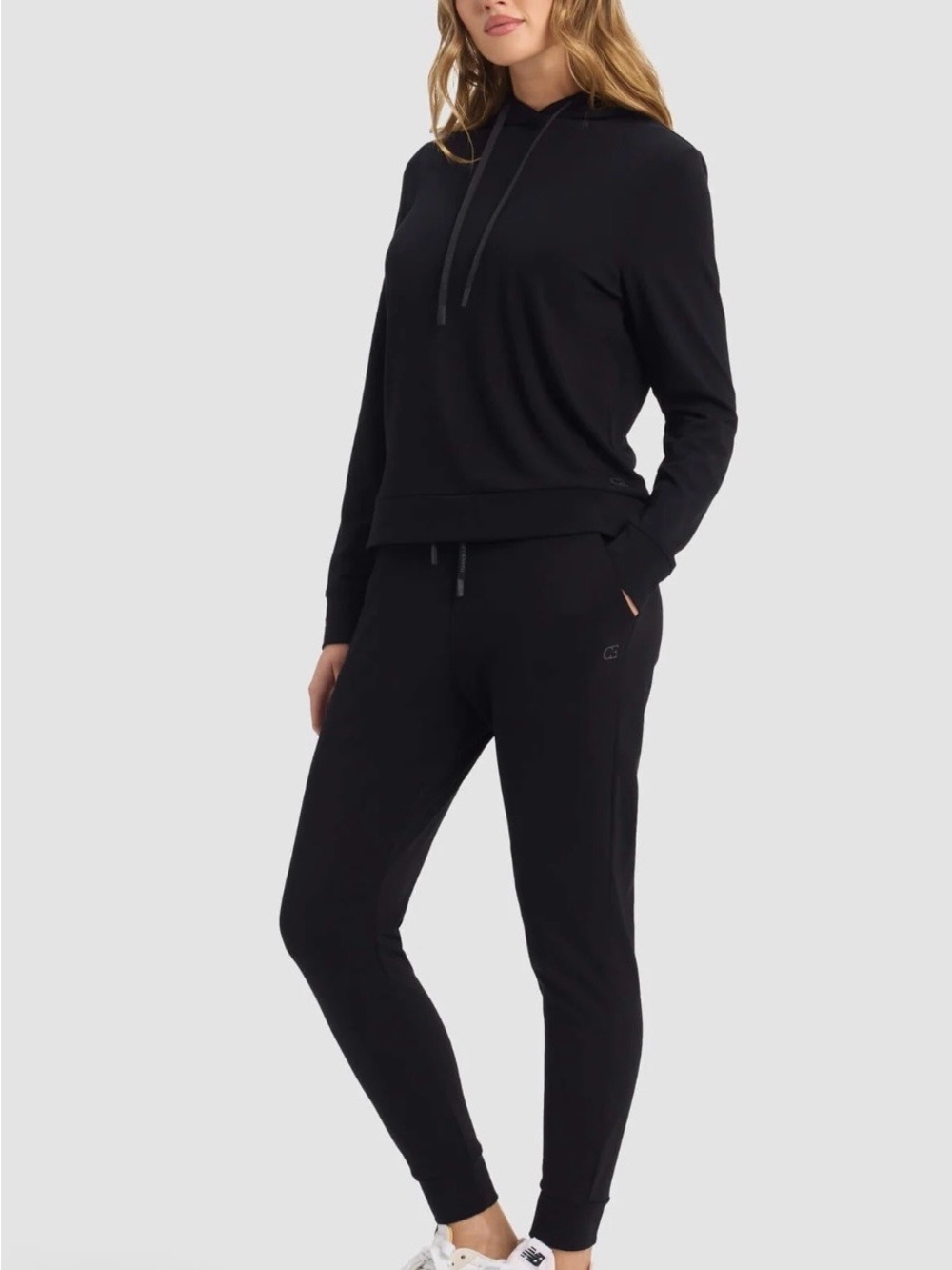 Cozy Earth XS Women's Brushed Bamboo Mock Neck  Hoodie & Jogger Set